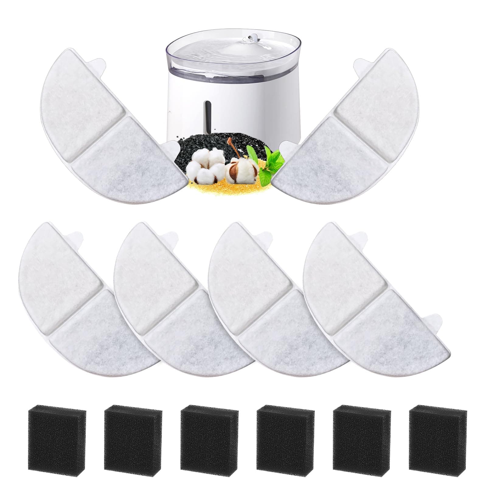 Filtres de rechange pour fontaine à eau pourchat et chien, 68oz/2L - Idéalsubstituts pour vos animauxvoucher de qualité