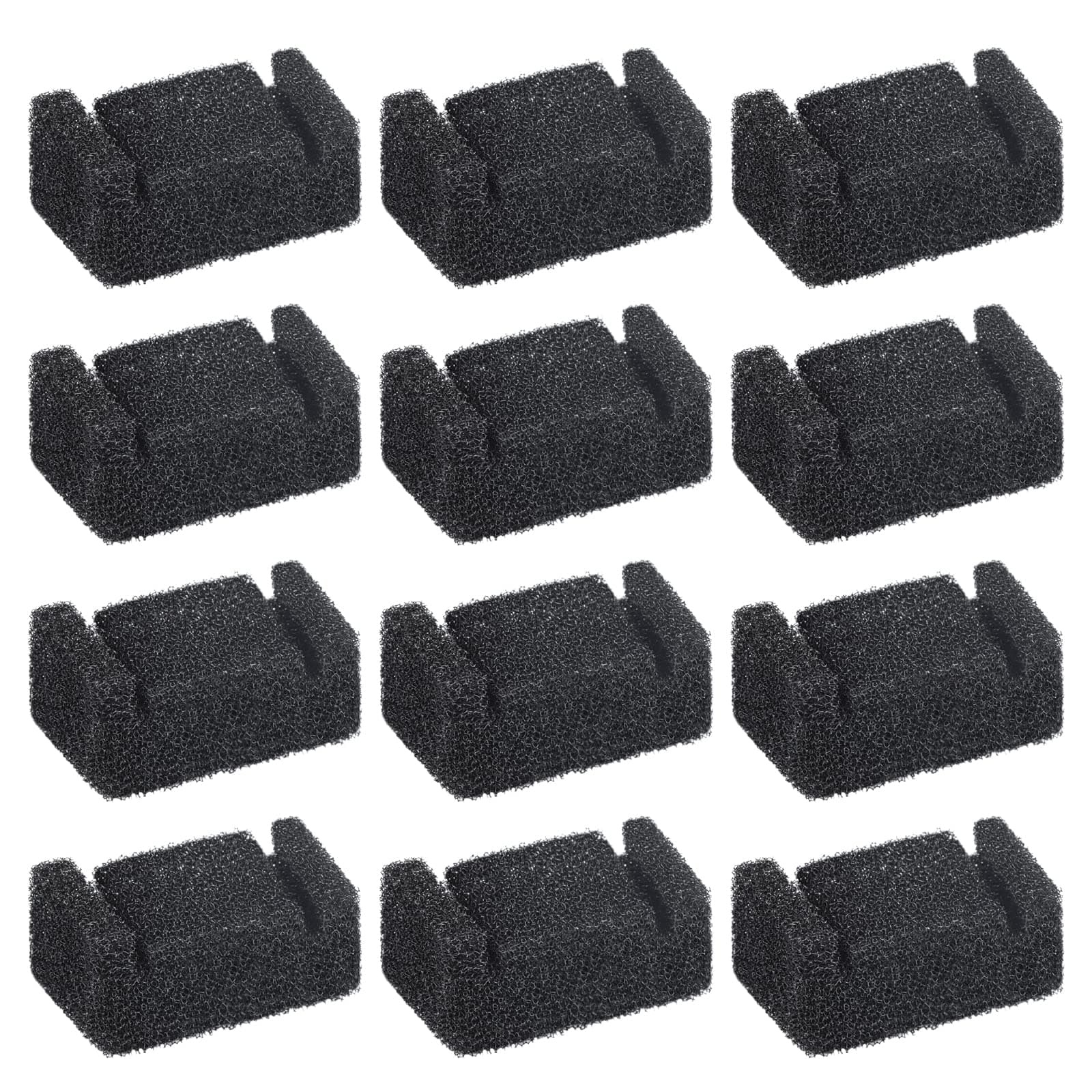 Filtres en mousse de rechange 12 pièces pour fontaine à eau pour chat et distributeur automatique d'eau potable 2,5 l