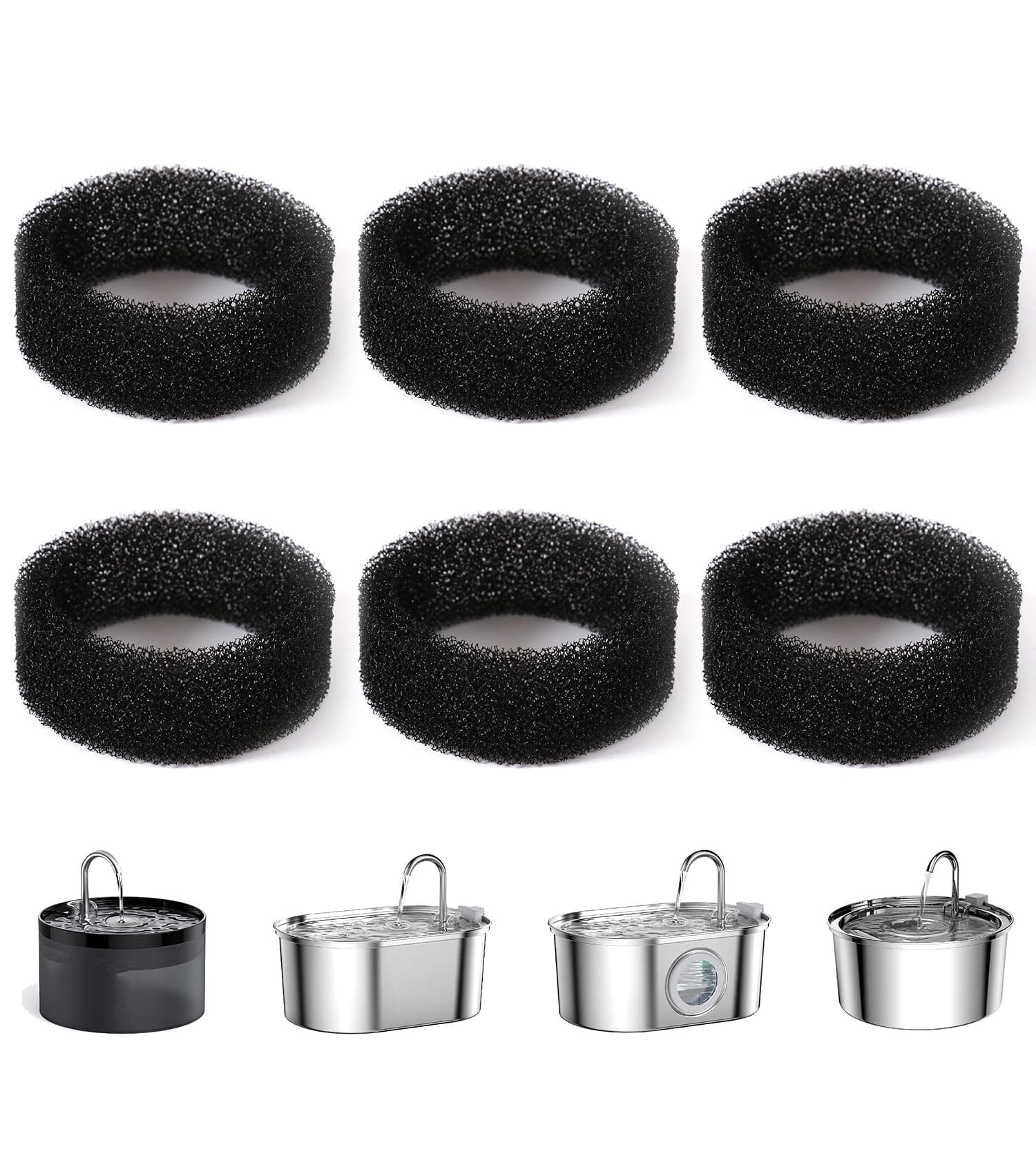 PewinGo Filtres pour Fontaines à Eau pour Chats