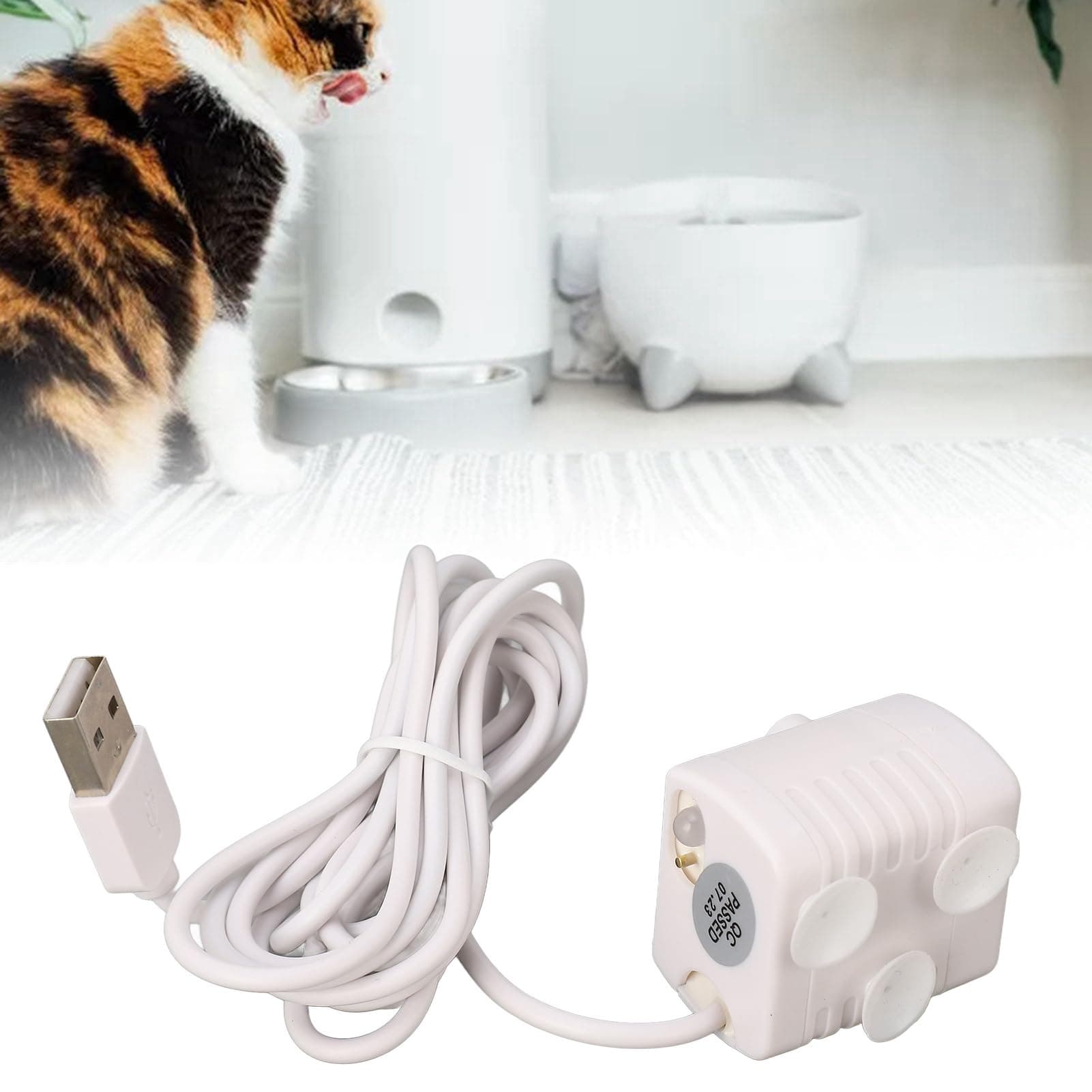 **Catit Pixie Pompe de Fontaine pour Chat Silencieuse Amovible Eau Fraîche pour Animaux de Compagnie**